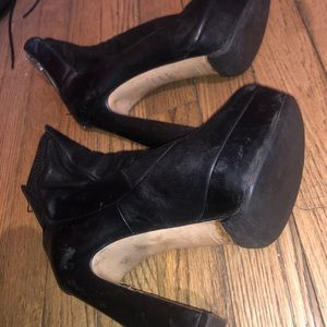 Miu miu black platform heels